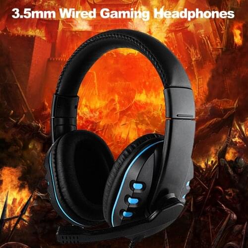 Gaming Headphones Over Ear 3.5mm Wired Game Headsets Noise Canceling Earphone with Mic Volume Control for PC Laptop Smart Phones