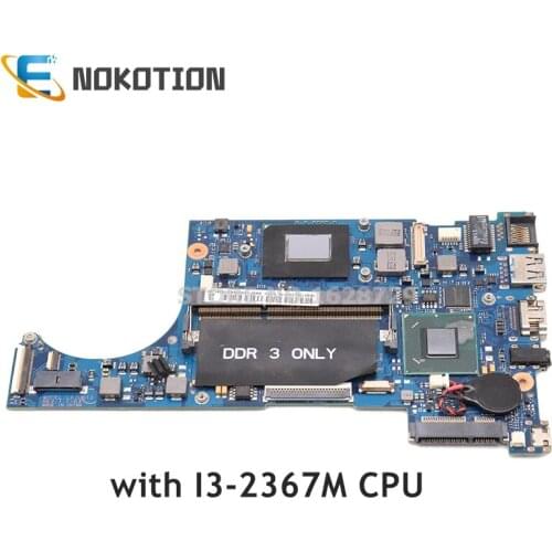 NOKOTION Laptop motherboard For Samsung NP530 NP530U3B SR0CV I3-2367M CPU 2GB memory DDR3 BA92-09918A BA92-09918B