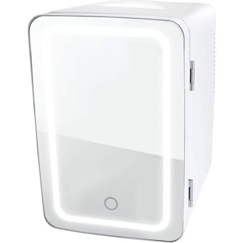 Mini Makeup Fridge 8L Portable Cosmetic Refrigerator Glass Panel And Led Lighting Cooler Warmer Freezer Used for Beauty Skin