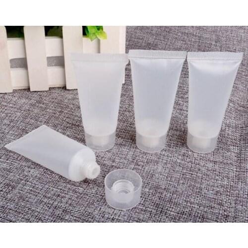 50pcs 5ml 10ml 15ml 20ml 30ml 50ml 100ml Refillable Tube Polish Empty Cosmetic Bottle Soft Tube Travel Make Up Container Bottles