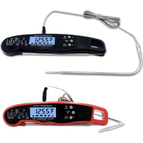 Meat Probe Thermometer Best Waterproof Ultra Fast Digital Food Water Milk Thermometer for Outdoor Cooking BBQ and Kitchen