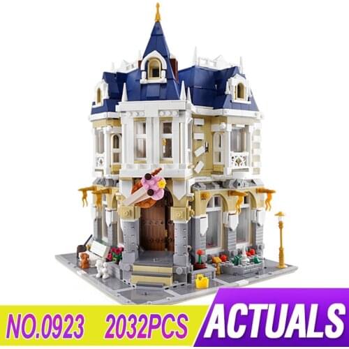 QL0923 Streetview Toys MOC-14603 Costume Shop Building Blocks The Brickstive Corner Theme Park Set Kids Birthday Gifts