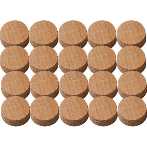 Yibuy 20 x Wood Color Cork Trumpet WaterKey Spit Valve for Trumpet Repair Part