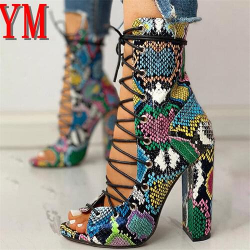 2020 Spring Nightclub Serpentine Platform High Heels Women Fashion High Heels 10cm Heels Platform Sandals Party Wedding Shoes 43