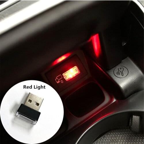1Pc Car USB Atmosphere Lamp for Ford Mustang Ranger Figo KA Territory FLEX Transit Super Duty Atlas F-150 F250 F350 F450