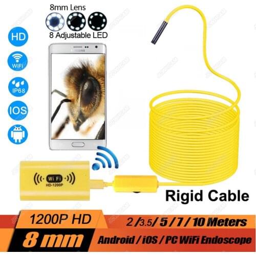 10M Wireless 1200p HD WIFI Endoscope Mini Camera with 2 Megapixels for Xiaomi IOS Android for Engine Checking Sewer Check