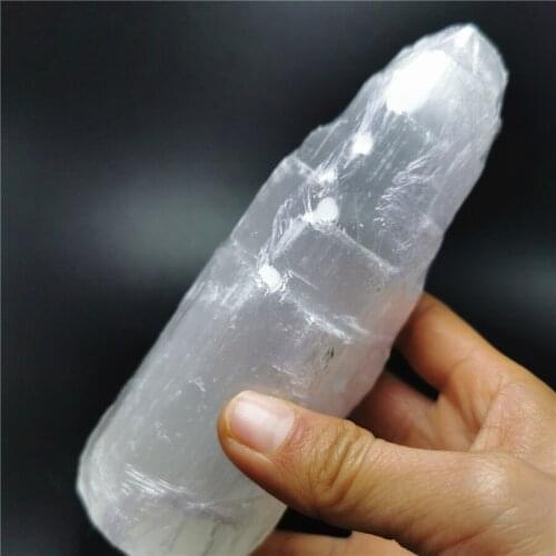 15cm Natural Selenite Crystal Gemstone Tower Meditation Reiki Healing Mental Clarity Selenite Crystal Remove Negative Energy
