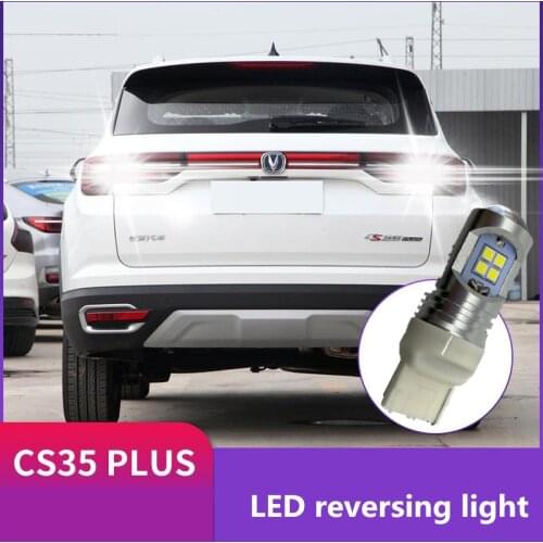 2pcs Canbus T20 7440/580 Car Backup Reverse Lights For CHANGAN CS35PLUS White High Stop Rear Lamp Bulb Error Free 6000K 12V