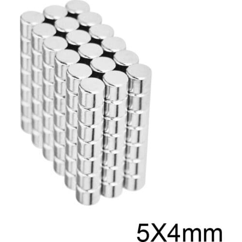 20~1000pcs 5X4 mm Permanent NdFeB Strong Powerful Magnetic Mini Small magnet N35 Round Magnets 5x4mm Neodymium Magnet Dia 5*4 mm