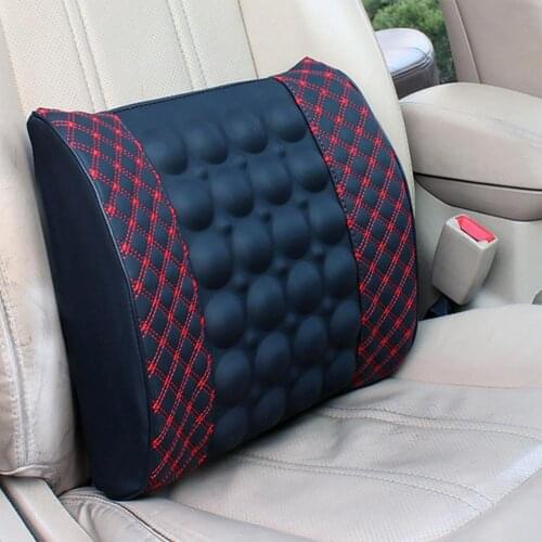 50% HOT SALES！！Adjustable Electric Massage Car Seat Soft Waist Lumbar Support Pillow Cushion