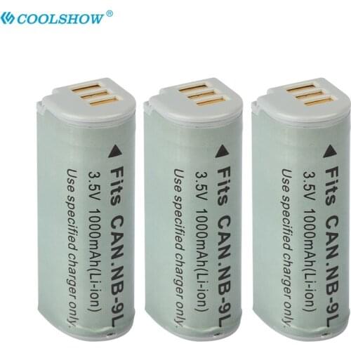 Camera Battery NB-9L NB9L NB 9L for Canon ELPH 510 520 530 HS PowerShot N SD4500 IS IXUS 1000 1100 500 510 HS 50S 1000mAh