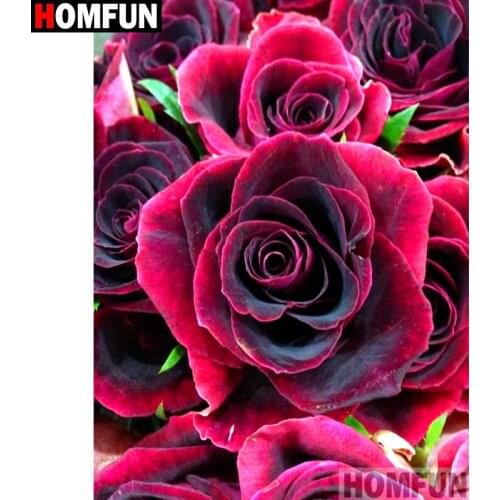 HOMFUN Full Square/Round Drill 5D DIY Diamond Painting "Flower landscape" Embroidery Cross Stitch 3D Home Decor Gift A11670