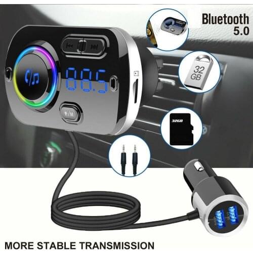 Car Bluetooth Fm Transmitter Car Usb Charger Mp3 Player Audio Player