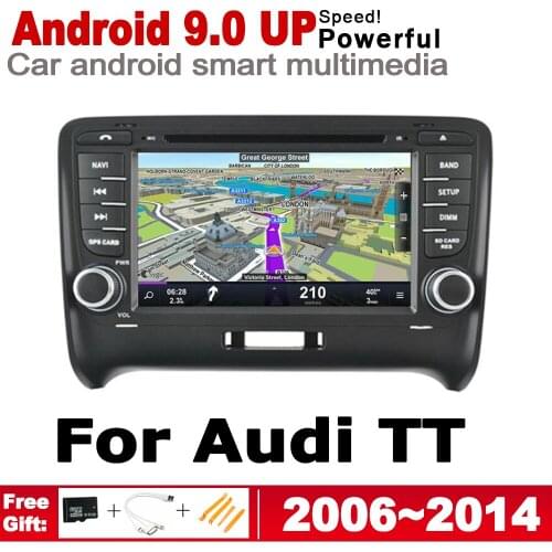 Car DVD GPS Navi Map HD IPS Screen DSP Stereo Android 8.0 up For AUDI TT 8J 2006~2014 MMI Multimedia Player Radio WiFi System