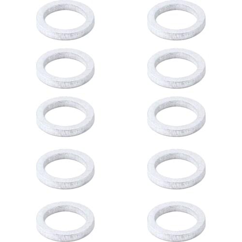 Dolity Pack of 10pcs Bike Chainwheel Screw Chainring Washer Gasket Bicycle Dual to Single Chain Wrench Spacer 2mm Thick