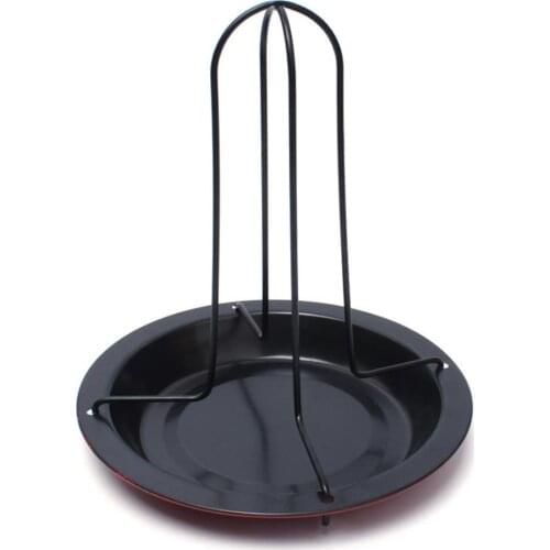 Outdoor Barbecue Tools Nonstick Cooking Carbon Steel Roast Pan Chicken Grill Tool Portable Food Holders