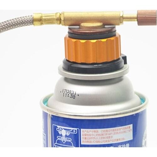 Outdoor Camping Hiking Gas Cartridge Tank Cylinder Adapter Split Type Furnace Converter Connector Auto-off Butane Stove Adaptor