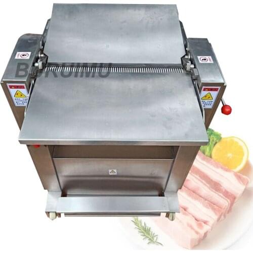 Commercial Automatic Fresh Pork Peeling Machine To Grease Skin Separator To Pig Skin Maker Fresh Pork Skin Splitter