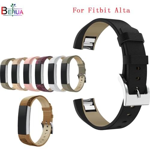 Leather Band For Fitbit Alta /Alta HR Tracker watch Replacement High Quality Genuine bracelet For Fitbit Alta /Alta HR watchband