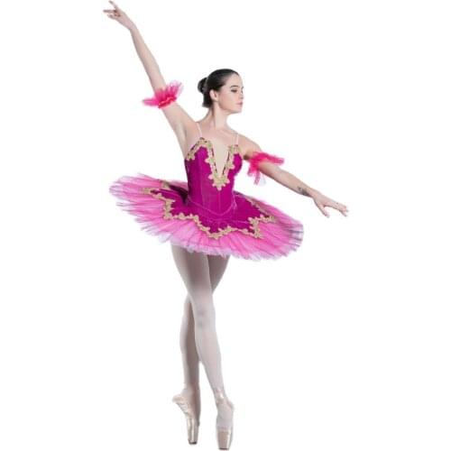 Rose Red Pre-professional Ballet Tutu Adult Girls Classical Ballet Costume Tutu Pancake Stage Ballet Attire Costume Dance tutu