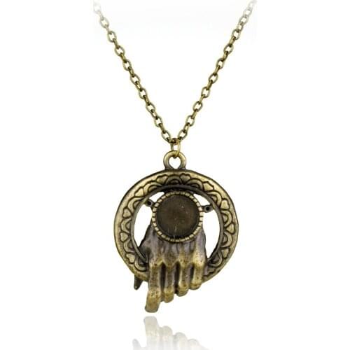 Dongsheng Hand of the King Statement Choker Necklace for Women Men Jewelry Accessories-30