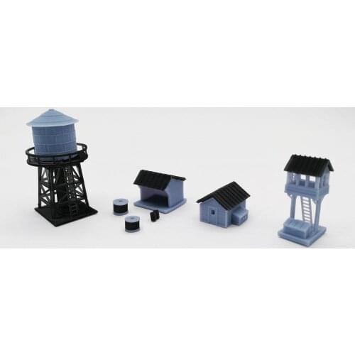 Outland Models Train Railway Layout Trackside Building Set Z Scale 1:220