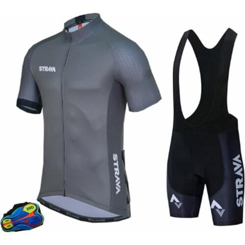 Mens Cycling ClothingJerseys 2021 New Racing Sport Bicycle Jersey STRAVA Pro Team Cycling Jersey Set Women Summer Bike Clothes