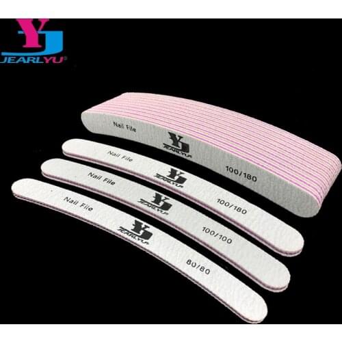 10 pcs Nagelvijl Nails Accessoires Lime A Ongle Professionel Nail File 80/100/180 Limas Acrylic Nail Kit Unha De Gel Polish Tool