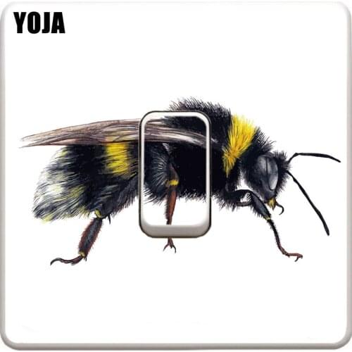 YOJA Strong Bee Wall Sticker Art Room Decor Light Switch Stickers 12ss0035