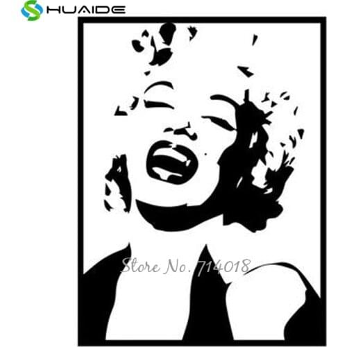 Marilyn Monroe Wall Stickers Nordic Style Wall Decor Vinyl Wall Sticker for Living Room Beauty Salon Wall Poster Mural Art A883