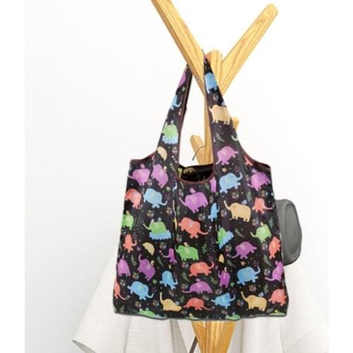 Nonwoven Reusable Shopping Bags Women Foldable Tote Bag Folding Large Capacity Handbags Portable Cloth Eco Grocery Bag