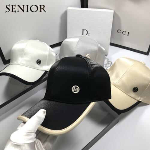 Autumn New Silk Lovers Baseball Cap Street Fashion Letters Womens Baseball Cap Casual Shopping Female Hat Birthday Gift Hat