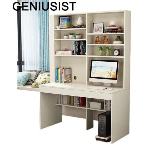 Dobravel Escritorio Scrivania Ufficio Lap Office Tavolo Portatil Notebook Stand Laptop Desk Mesa Tablo Table With Bookshelf