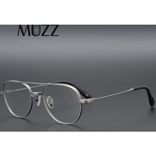 Men Pure Titanium Pilot Glasses Frame Women Retro Luxury Brand Optical Myopia Prescription Eyeglasses Frames Ultralight Eyewear