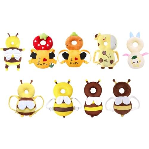 Newborn Toddler Baby Head Protection Pad Cushion Headrest Cartoon Soft Security Pillows Backpack Fall Protection