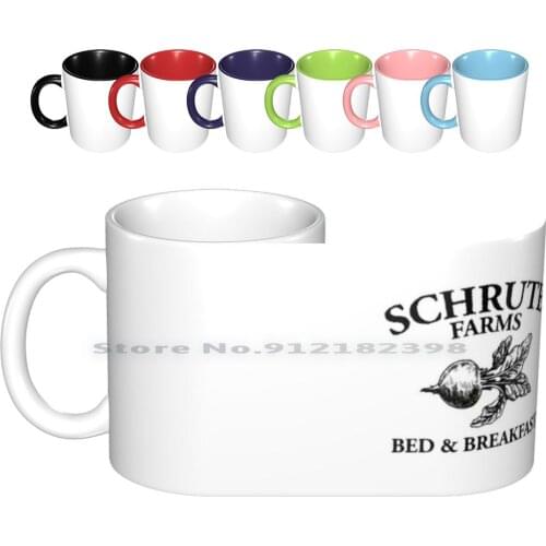 Schrute Farms-Bed And Breakfast-Logo-The Office Ceramic Mugs Coffee Cups Milk Tea Mug Schrute Farms Schrute Dwight Dwight