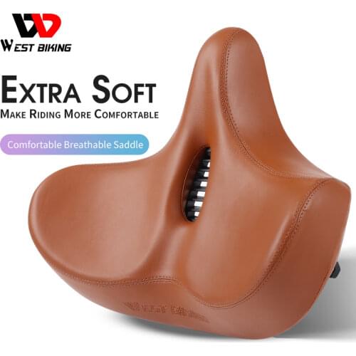 WEST BIKING Bicycle Cycling Saddle Seat 3D Silicone Nylon Gel MTB Bike Saddle Cover Soft Cushion Sponge Pad Bicycle Saddle Cover