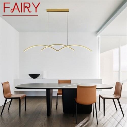 FAIRY Nordic LED Pendant Light Contemporary Gold Lamp Fixtures Decorative For Home Dining Room