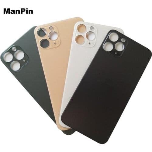 Back Cover Glass for iPhone 11Pro Max LCD Screen Battery Lens Big Hole Replace Mobile Phone Repair Parts Gold Silver Grey Green