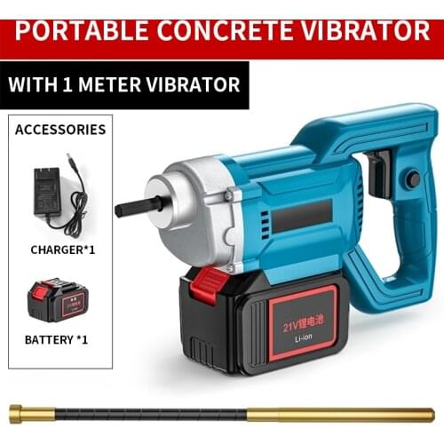 Lithium Battery Concrete Vibrator Portable Plug-in Vibrator Small Rechargeable Cement Vibrator Vibrator