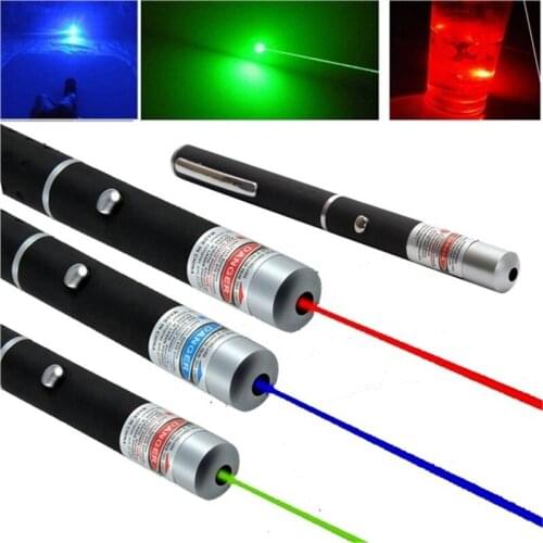 Green Red Blue Laser Pen Beam Light 5mW for Presenter Military Teaching Hunting Laser Sight Outdoor Camping Tool Surviva