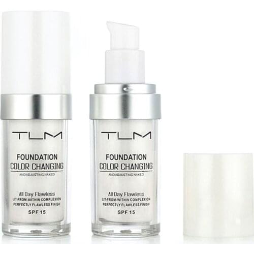 Q1FB 1Bottle 30ML Color Changing Foundation Portable TLM Makeup Change Skin Tone Concealer