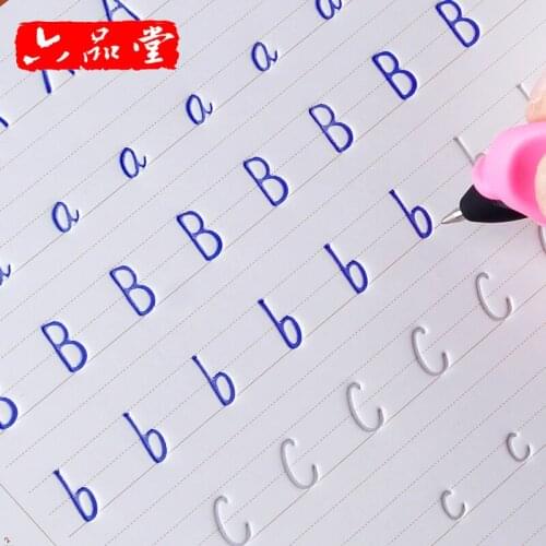 Liu Pin Tang 1pcs Reusable Chinese and English Calligraphy copybook for Kids Children Exercises Calligraphy Practice Book libros