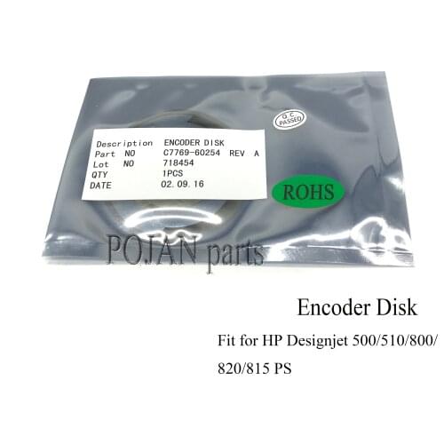 1x Encoder Disk C7769-60254 For DesignJet 500 510 800 PS NEW plotter INK printhead Free shipping POJAN