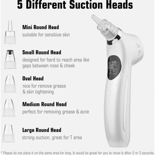 2-In-1 Beauty Device Face Massager Electric Blackhead Remover Pore Vacuum Cleaner Pimple Removal Extractor Tool Beauty Device