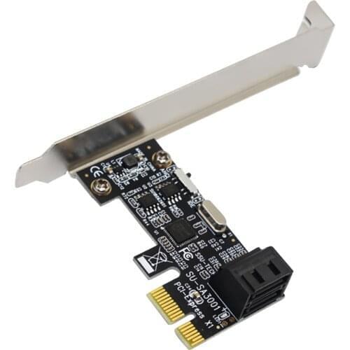 ASM1064 SATA PCIe Adapter 2/4/6 Port SATA III to PCI Express 3.0 X1 Controller Expansion Card Adapter Video Card Cable Extender