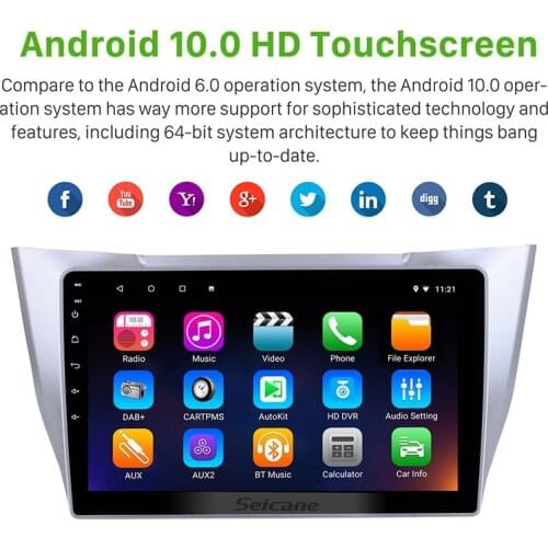 Seicane 2 din 7" WINCE 6.0 Bluetooth WIFI GPS FM Car DVD Player for Toyota Harrier Lexus RX 300 330 350 400H Support SD DVR IPOD