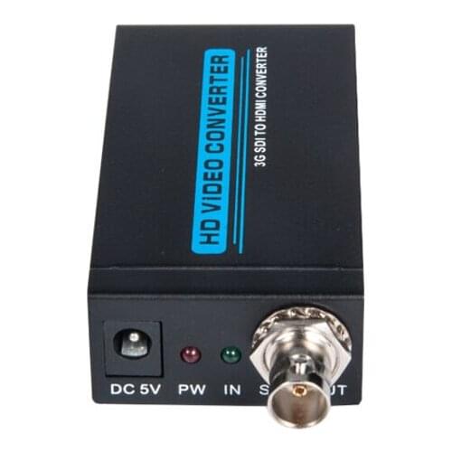 Free shipping 1080P SD-SDI/HD-SDI/3G-SDI To HDMI Converter Adapter with BNC port distance up 100 meters