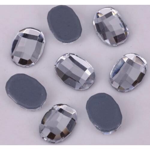 Free Shipping! High Quality 6x8mm Crystal Clear Graphic Flat Back Hotfix Rhinestones / Iron On Flat Back Crystals