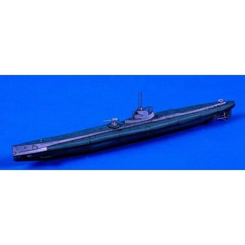 Paper model World War II German submarine U about 26 cm
